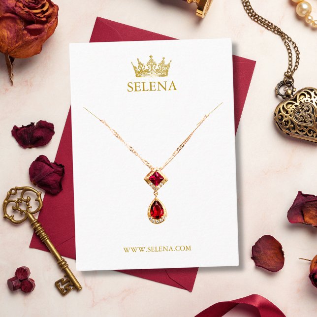 Mesa Tarjeta de visualización del collar de la corona d (Subido por el creador)
