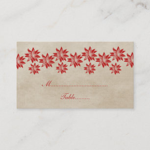 Mesa Tarjeta del lugar de la boda de la venda de la flo