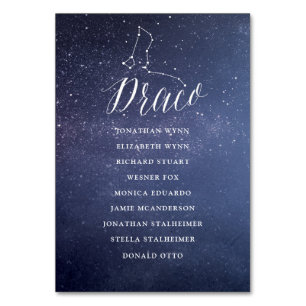 Mesa Tarjeta Draco de la carta de asientos del Boda de