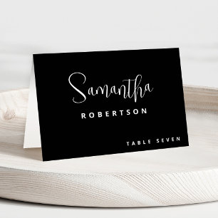 Mesa Tarjeta moderna Minimalista de nombre de invitado