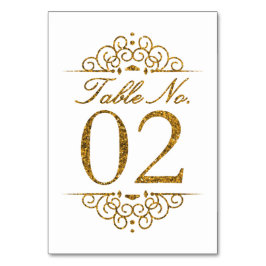 Mesa Tarjeta número de tabla de Boda de efecto Purpurin
