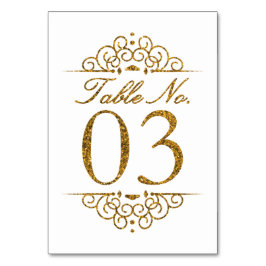 Mesa Tarjeta número de tabla de Boda de efecto Purpurin