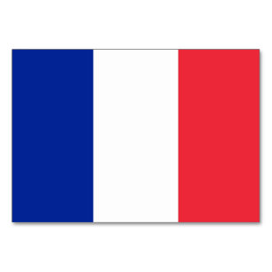 Mesa Tarjeta patriótica con bandera de Francia
