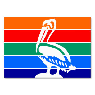 Mesa Tarjeta patriótica con bandera de San Petersburgo