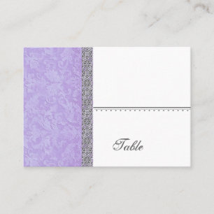 Mesa Tarjeta Purple Grunge Damask Place - Fiesta de bod