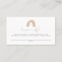 Tarjeta Raffle de Diapé Arcoiris GITA Pastel