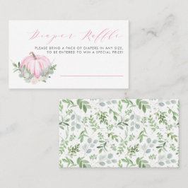 Mesa Tarjeta Raffle de pañales Baby Shower para calabaz