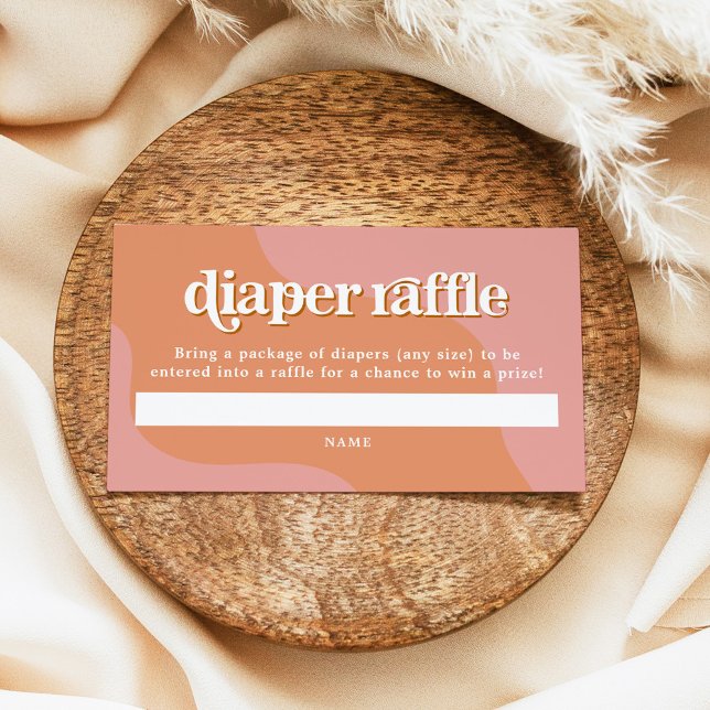 Mesa Tarjeta Raffle de pañales rosa y Naranja de TRIXIE (Subido por el creador)