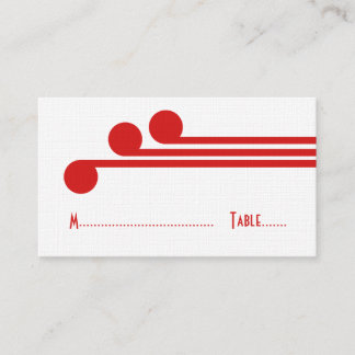 Mesa Tarjeta roja simple de Moda de decoración