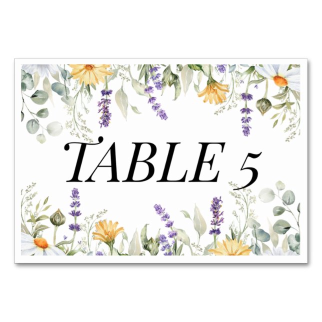 MESA TARJETA RSP ROMANCE DE JARDÍN RÚSTICO (Anverso)