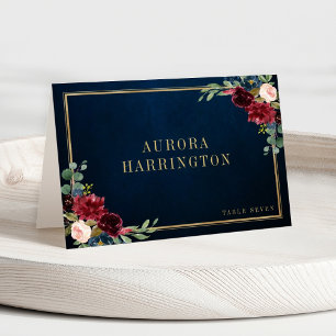 Mesa Tarjeta Rubor Floral Gold Boda Place de la Marina