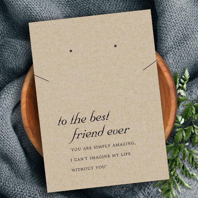 MESA TARJETA RÚSTICA DE GANANCIA DE REGALO PARA AMIGOS  (Subido por el creador)