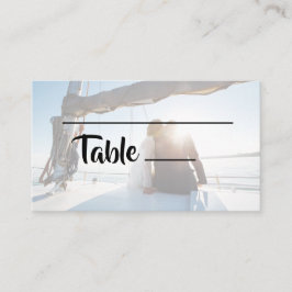 Mesa Tarjeta simple de lugar de foto para Bodas