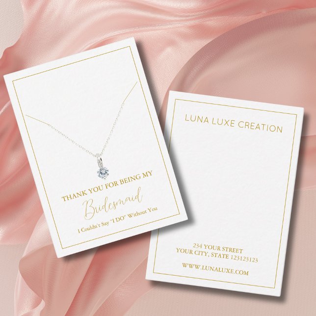 Mesa Tarjeta simple de visualización del collar de la d (Subido por el creador)