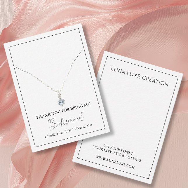 Mesa Tarjeta simple de visualización del collar de la d (Subido por el creador)