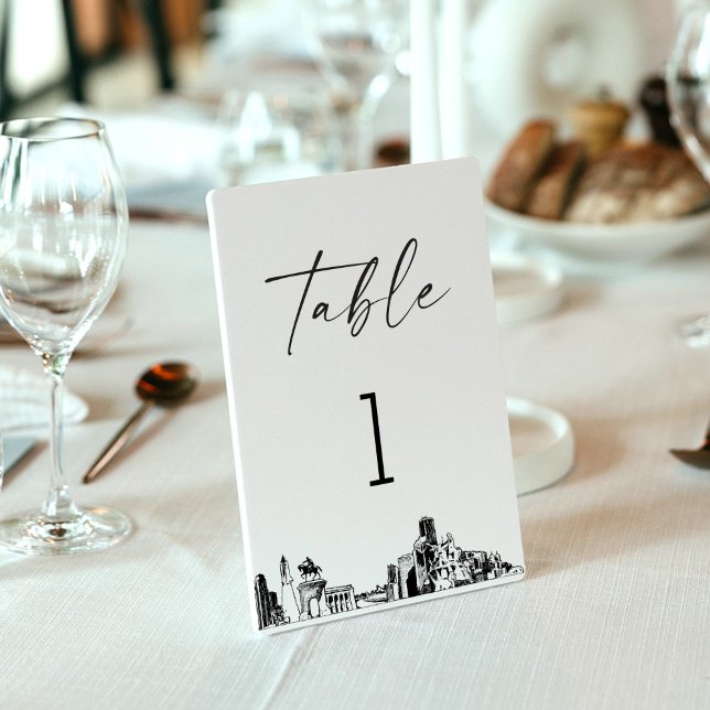 Mesa Tarjeta Skyline de Houston número 3.5x5 (Subido por el creador)