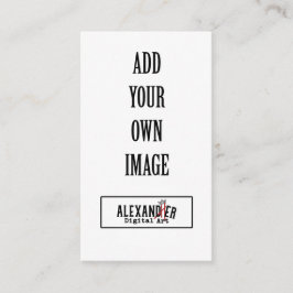 Mesa Tarjeta vertical plana de 2x3.5" para comida/lugar