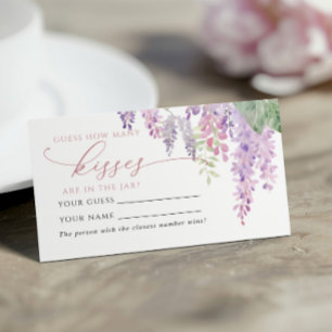 Mesa Wisteria púrpura: ¿Cuántos besos tienen tarjeta de