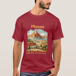 Meseta: Tierra alta, plana y elevada. Camiseta mar
