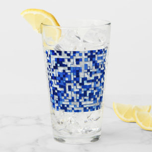 Mess de cuadrados pequeños, tonos azules y blancos