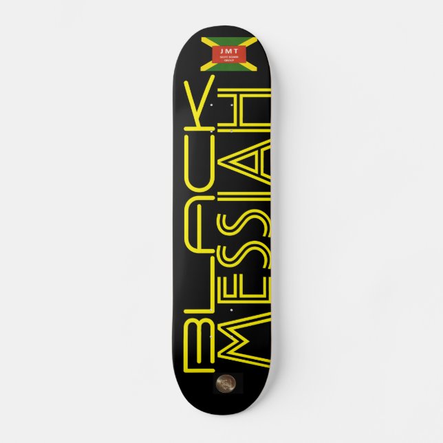 MESSÍAS NEGRO Skateboard (Anverso)