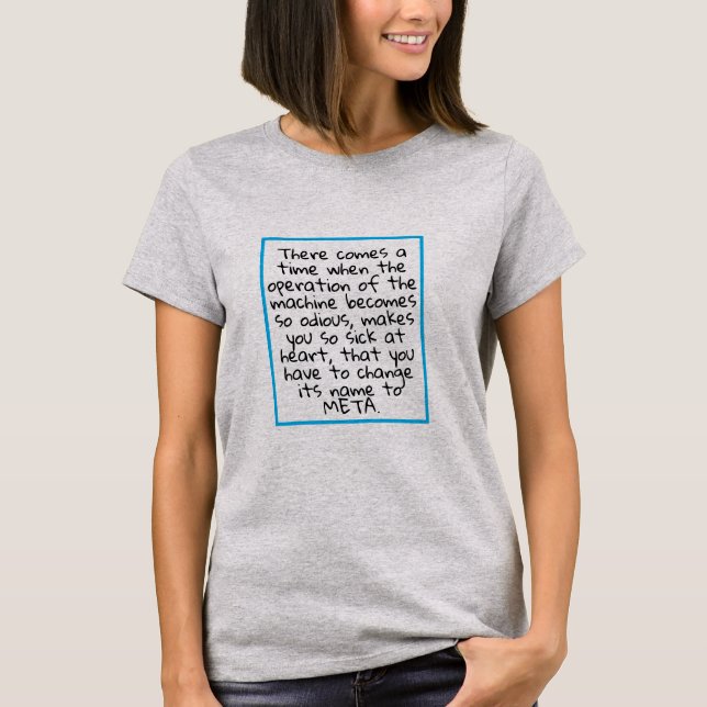 ¿Meta? Camiseta (Anverso)