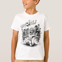 ¡META! Camiseta de celebración de fútbol para niño