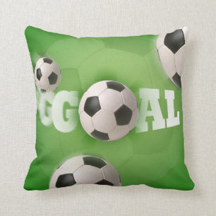 Meta del fútbol del balón de fútbol - almohada