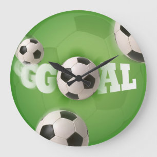 Meta del fútbol del balón de fútbol - reloj de