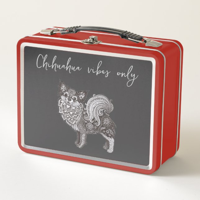Metal Lunchbox Chihuahua Vibes (Anverso)