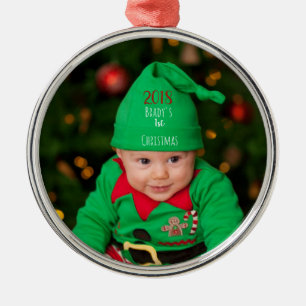 Metálico Adorable adorno personalizado de Navidad colgante