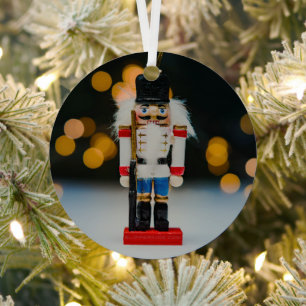 Metálico Adorno clásico de Navidad cascanueces de SlipperyJ