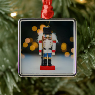 Metálico Adorno clásico de Navidad cascanueces de SlipperyJ