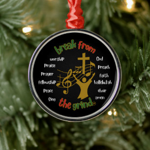 Metálico Adorno de adoración de Navidad