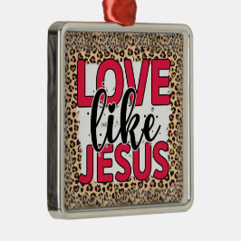 Metálico Adorno de amor religioso como Jesús