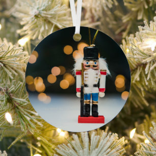 Metálico adorno de cascanueces artístico de Navidad Slipper