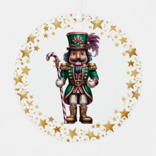 Metálico Adorno de cascanueces navideño