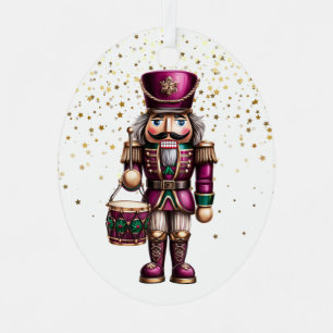 Metálico Adorno de cascanueces navideño
