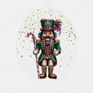 Metálico Adorno de cascanueces navideño