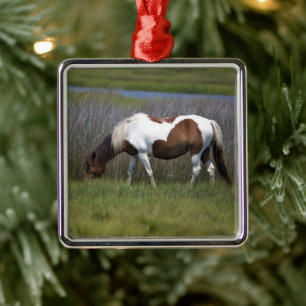 Metálico Adorno de cerámica de caballos salvajes de Assatea