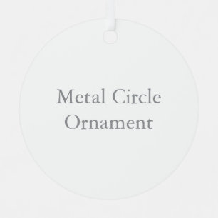 Metálico Adorno de Círculo de Metal