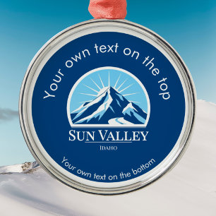 Metálico Adorno de medalla de Sun Valley Idaho