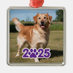 Metálico Adorno de metal para foto de mascota personalizada