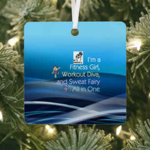 Metálico Adorno de metal TOP Fitness Triple Play