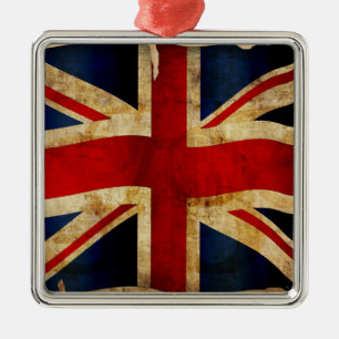 Metálico Adorno de Metal Union Jack