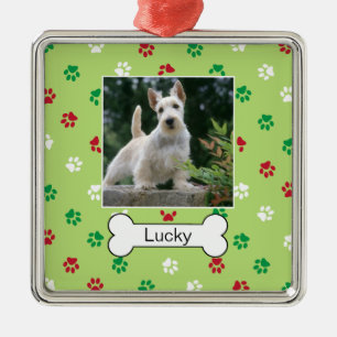 Metálico Adorno de Mini Marco Personalizado para Perro