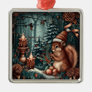 Metálico Adorno de Navidad Bosque de Invierno