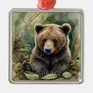 Metálico Adorno de Navidad de Animal del Bosque