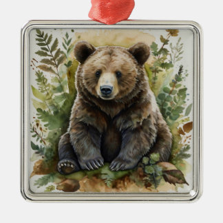 Metálico Adorno de Navidad de Animal del Bosque
