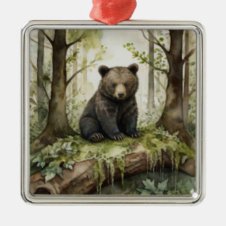 Metálico Adorno de Navidad de Animal del Bosque